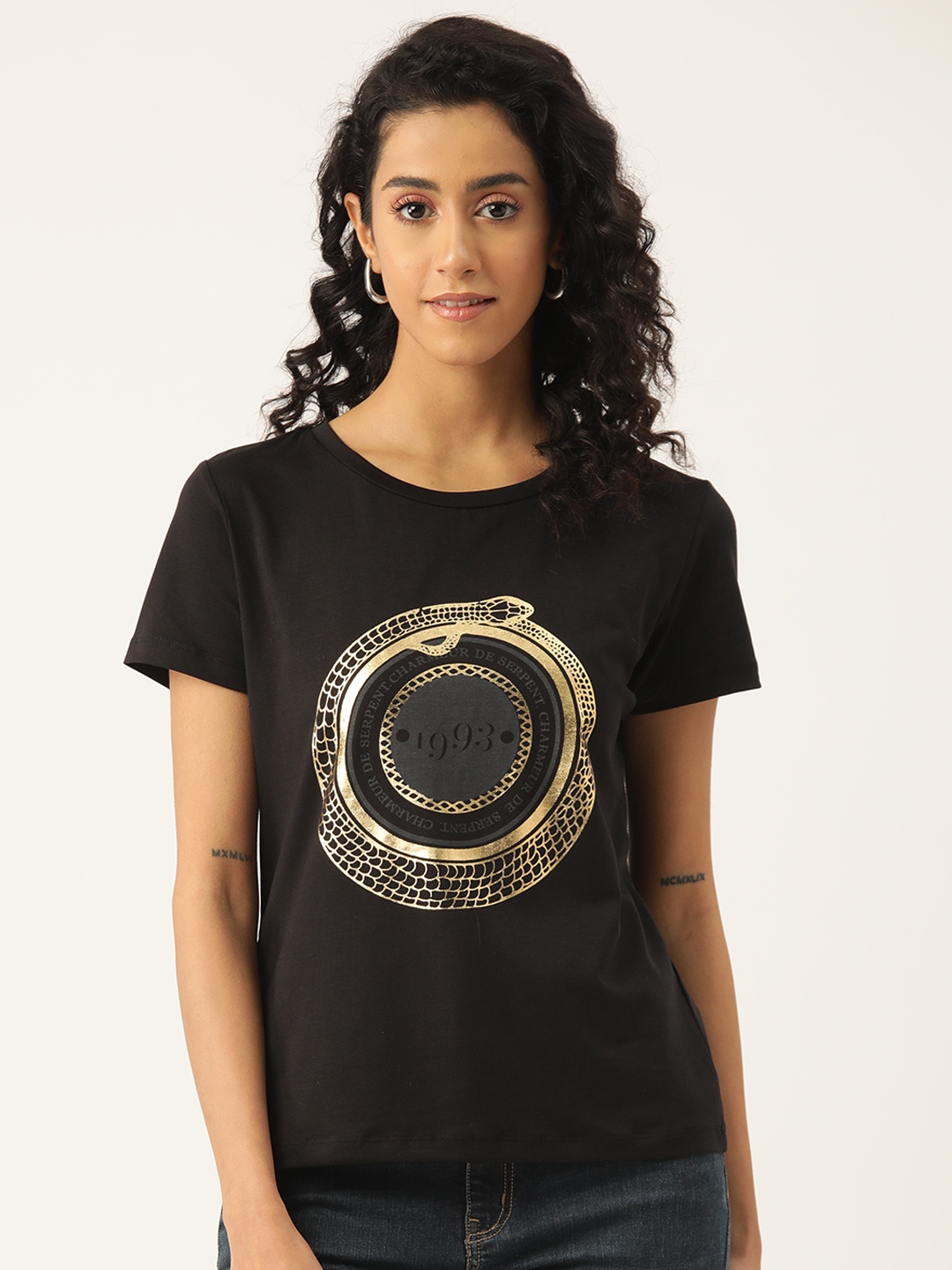 

Madame Graphic Printed T-shirt, Black