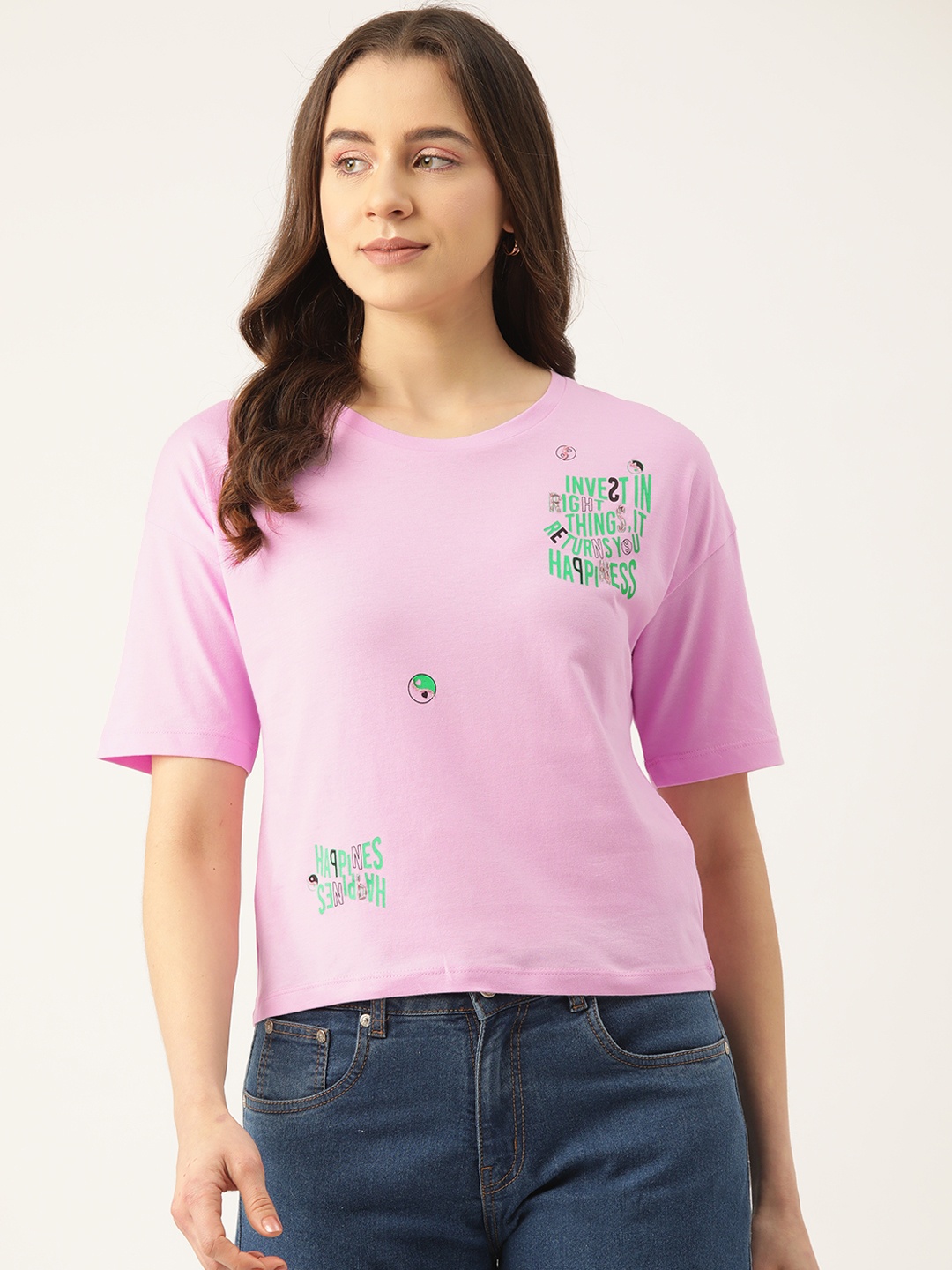 

Madame Back Lace-Up Cotton Top, Pink