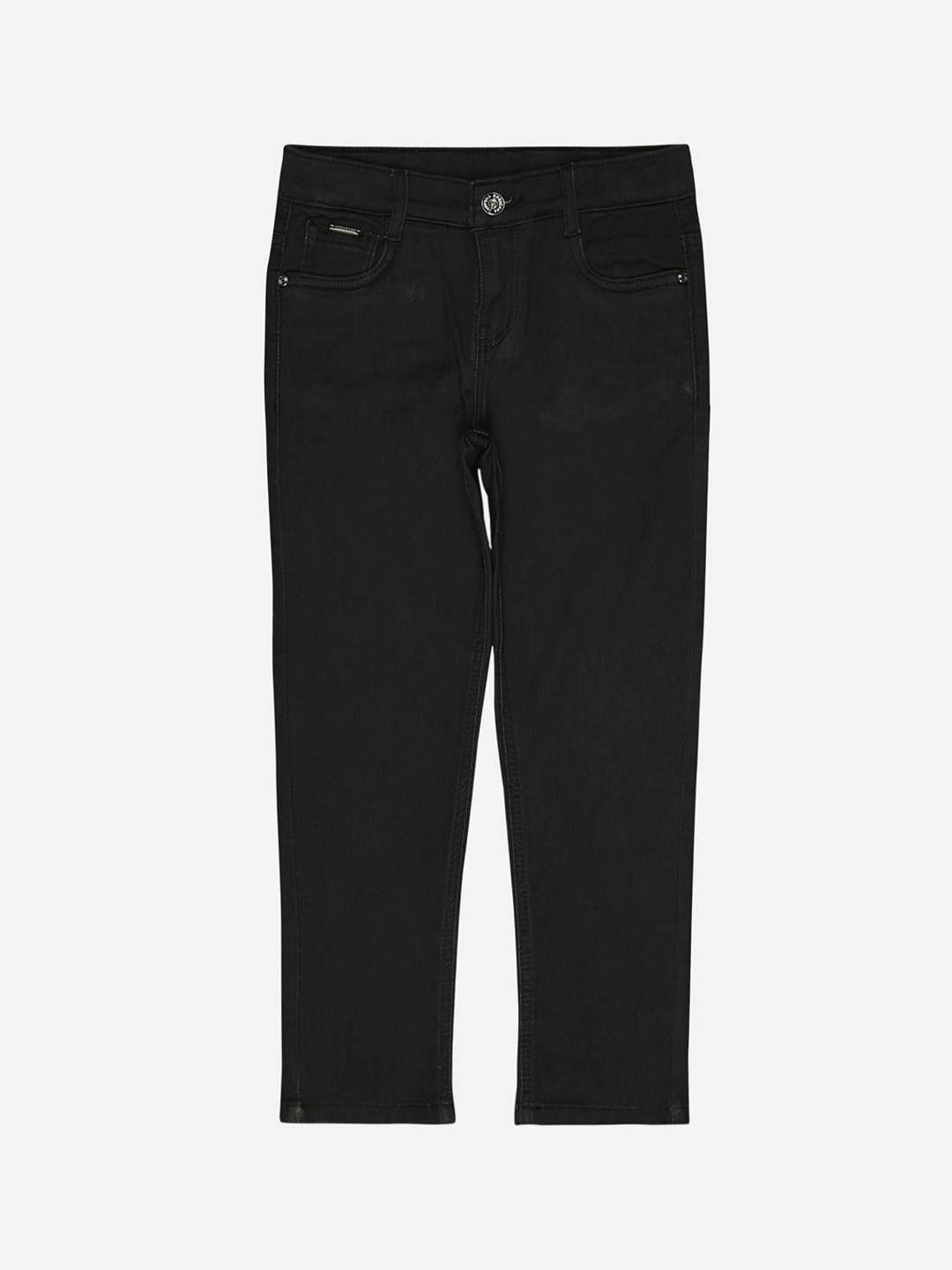 

Bodycare Kids Boys Mid-Rise Plain Regular Fit Trousers, Black