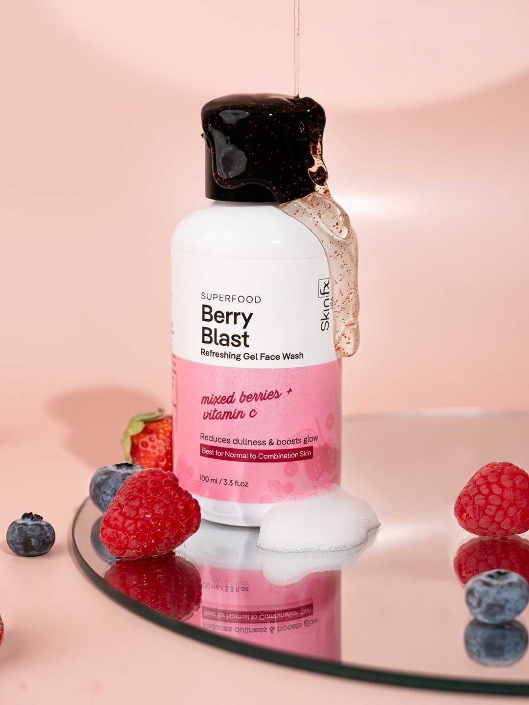 

Skin Fx Superfood Set Of 2 Berry Blast Refreshing Gel Face Wash - 100ml Each, Transparent