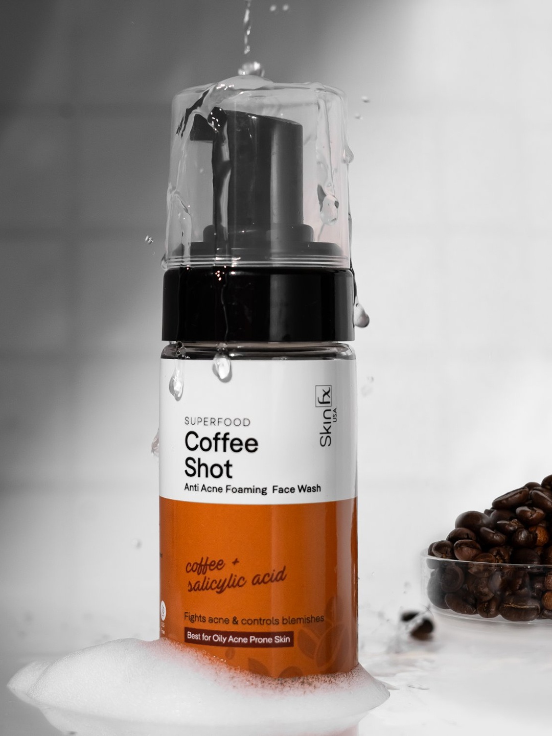 

Skin Fx Superfood 2-Pcs Coffee Shot Anti Acne Foaming Face Wash - 100ml Each, White