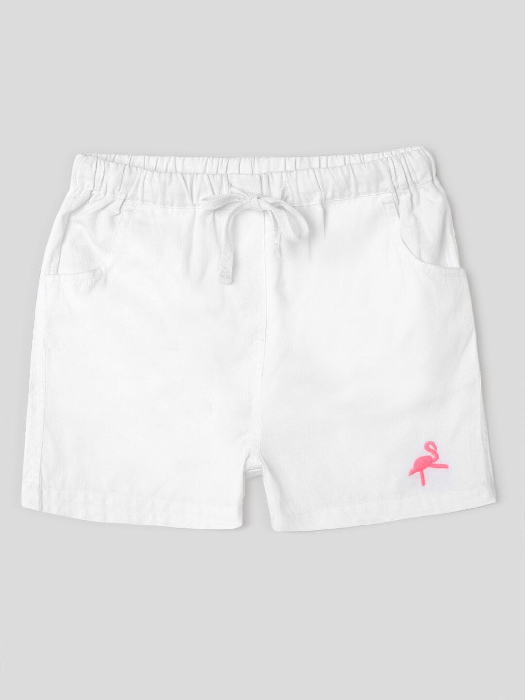 

Somersault Girls High-Rise Pure Cotton Shorts, White