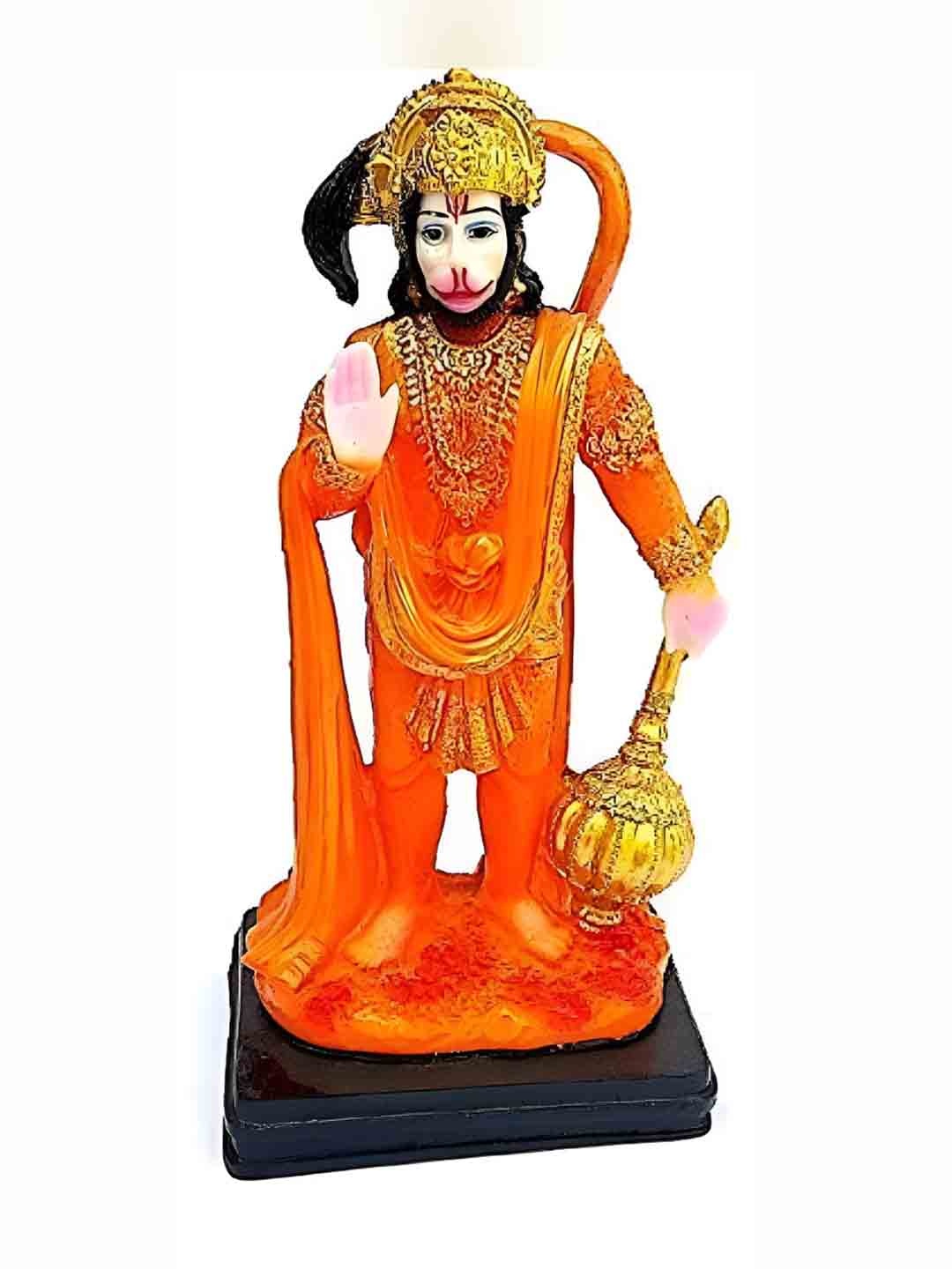 

krishnagallery1 Orange & White Metal Medium Showpiece