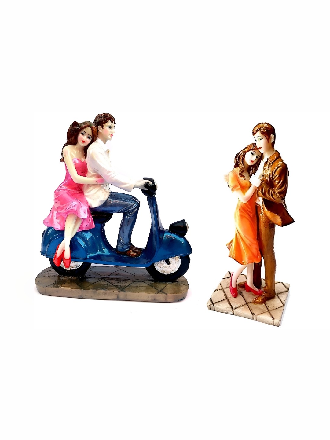 

krishnagallery1 White 2 Pieces Figurine Showpiece