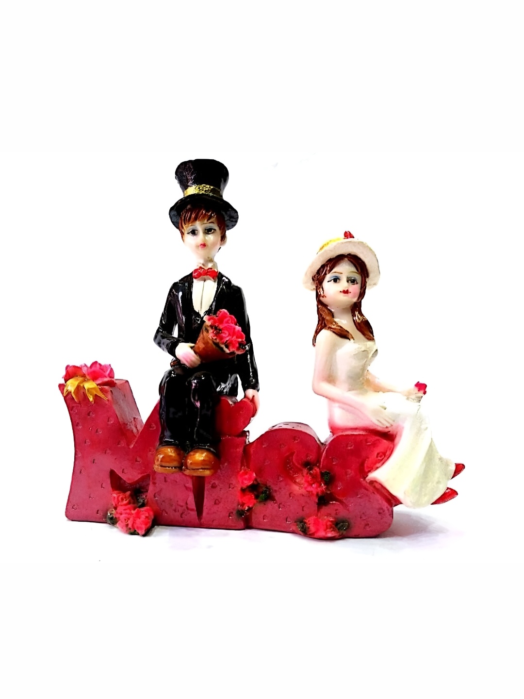 

krishnagallery1 Red White Polyresin Figurine Showpiece