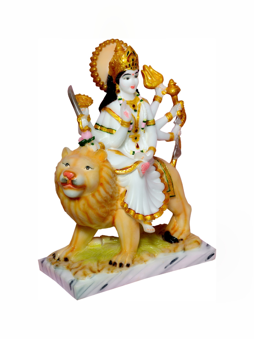 

krishnagallery1 White Goddess Durga Idol Showpiece