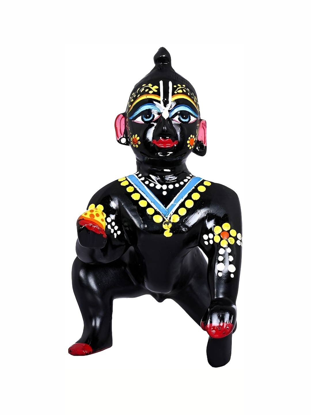 

krishnagallery1 Black and Yellow Religious Idol Showpiece