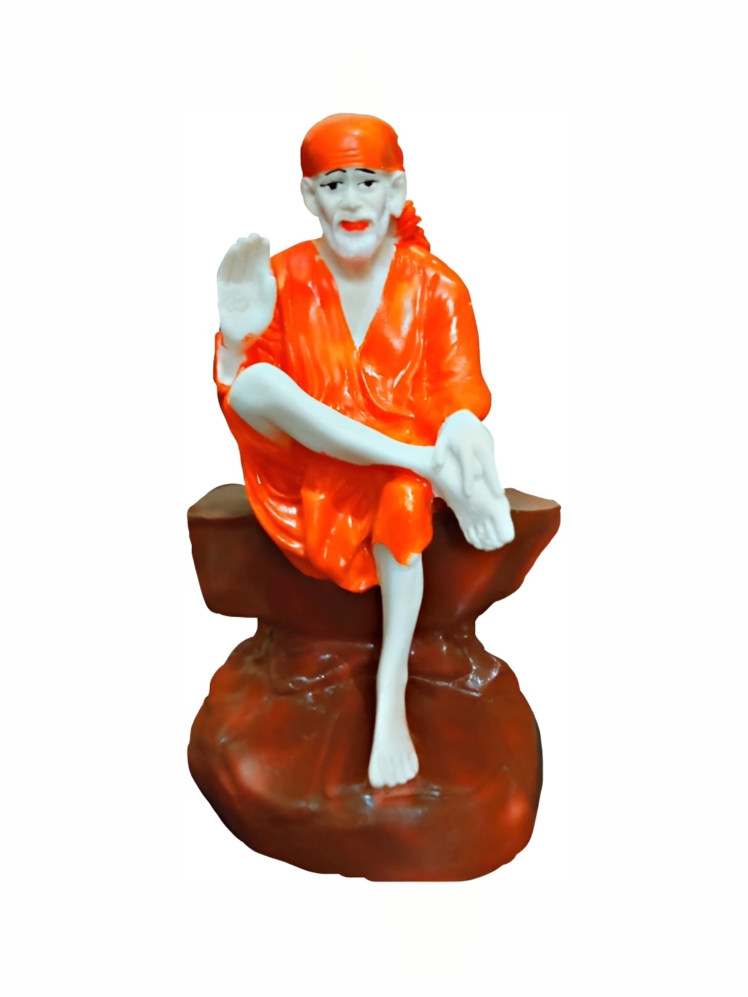 

krishnagallery1 Orange & Brown Small Religious Showpiece