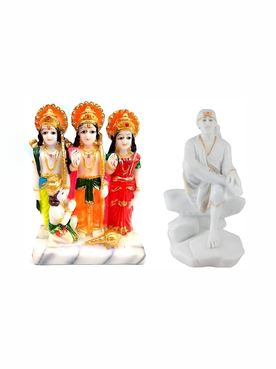 

krishnagallery1 Red & White 2 Pieces Religious Idol Showpiece