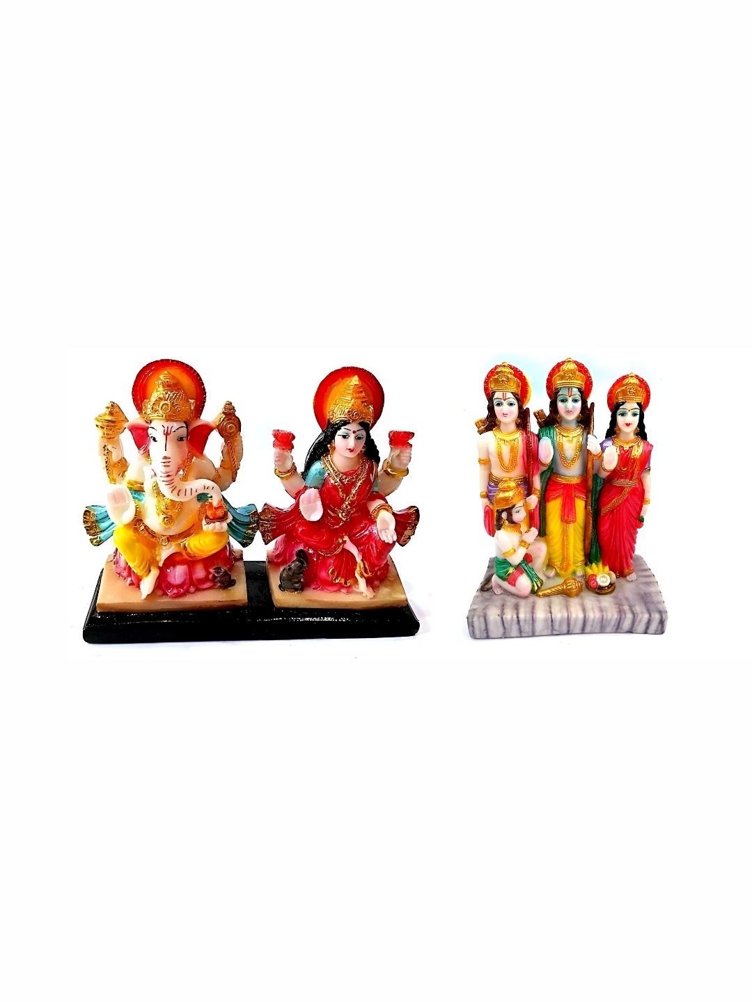 

krishnagallery1 Red & White 2 Pieces Religious Idol Showpiece