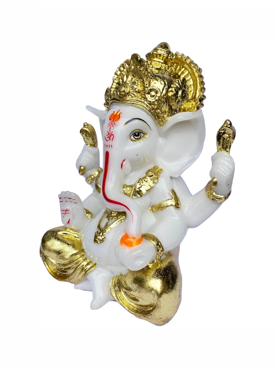 

krishnagallery1 Gold-Toned & White Marble Small Religious Showpiece