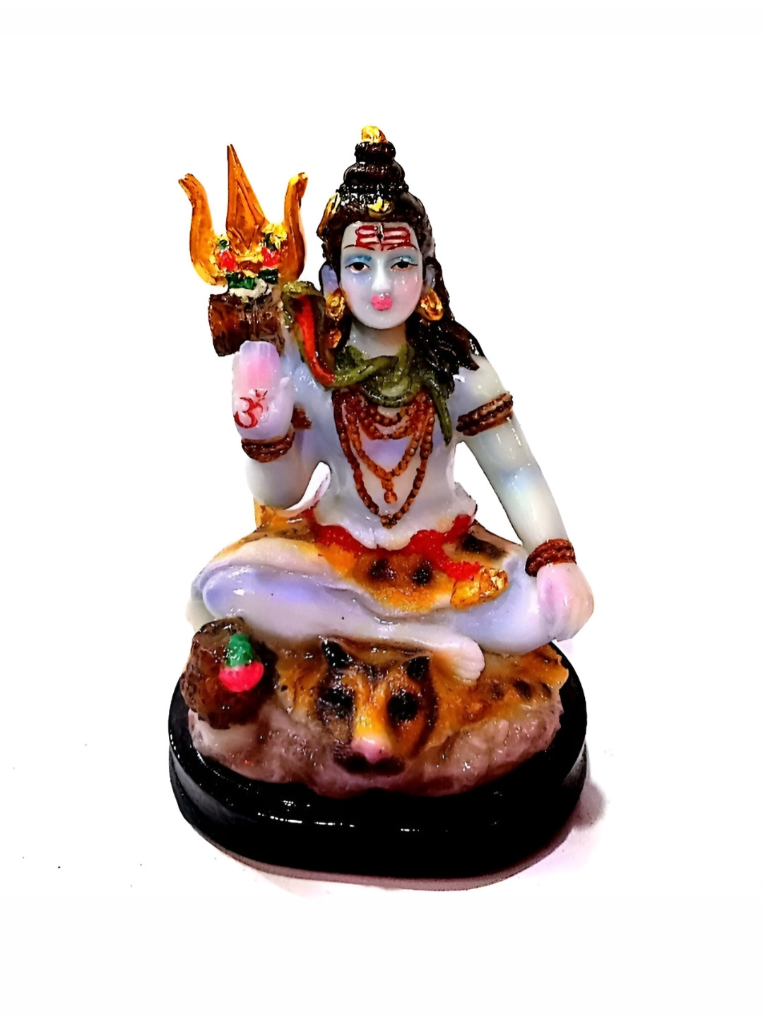 

krishnagallery1 Gold Toned & White Marble Religious Showpiece