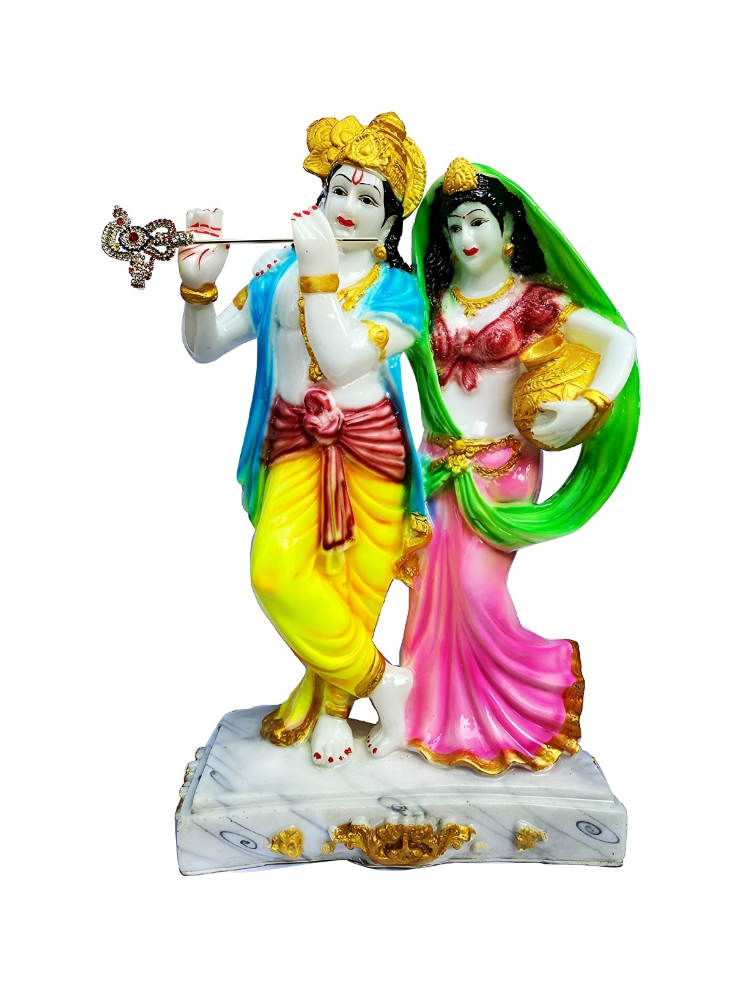 

krishnagallery1 White Marble Showpiece