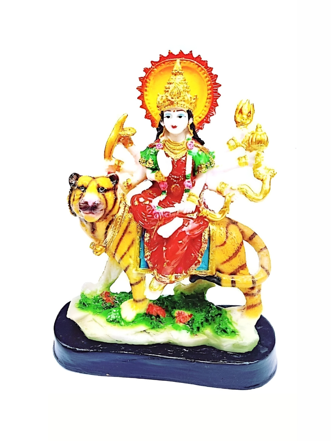 

krishnagallery1 Gold Toned & White Marble Religious Showpiece