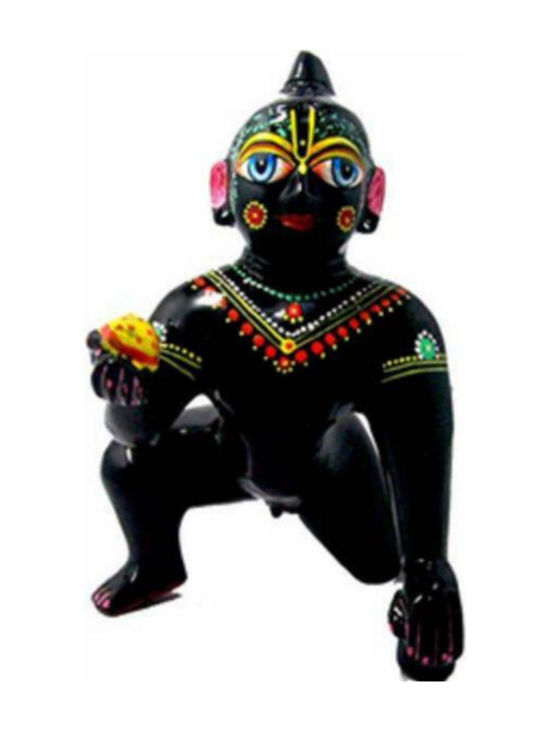 

krishnagallery1 Black Brass Krishna Showpiece