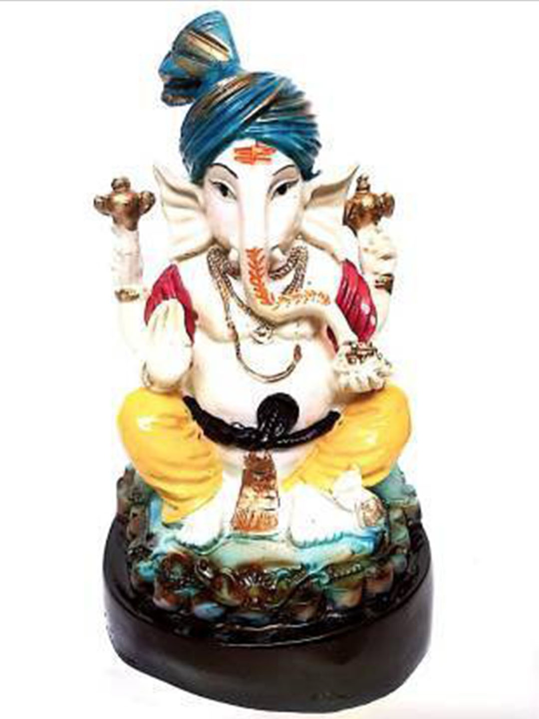 

krishnagallery1 Yellow Blue Religious Idol Marble Showpiece