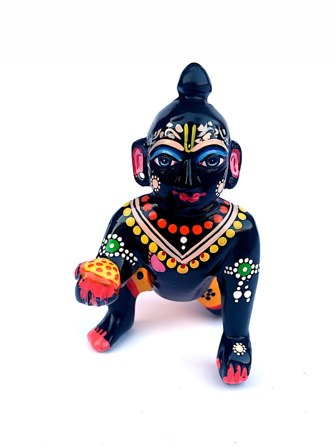 

krishnagallery1 Black & Yellow Murthi Idol Brass Showpiece