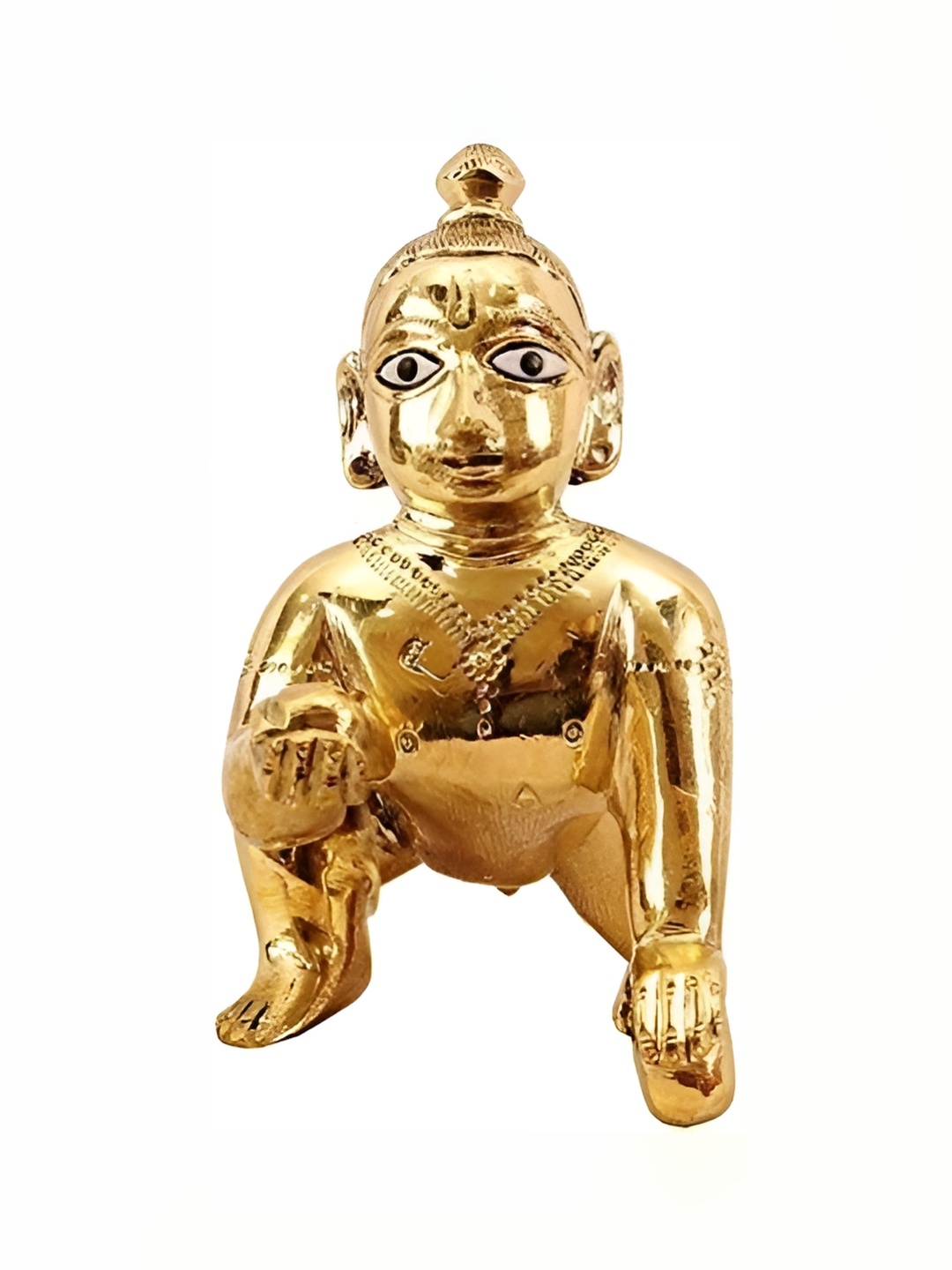 

krishnagallery1 Gold-Toned Lord Krishna Idol Brass Showpiece