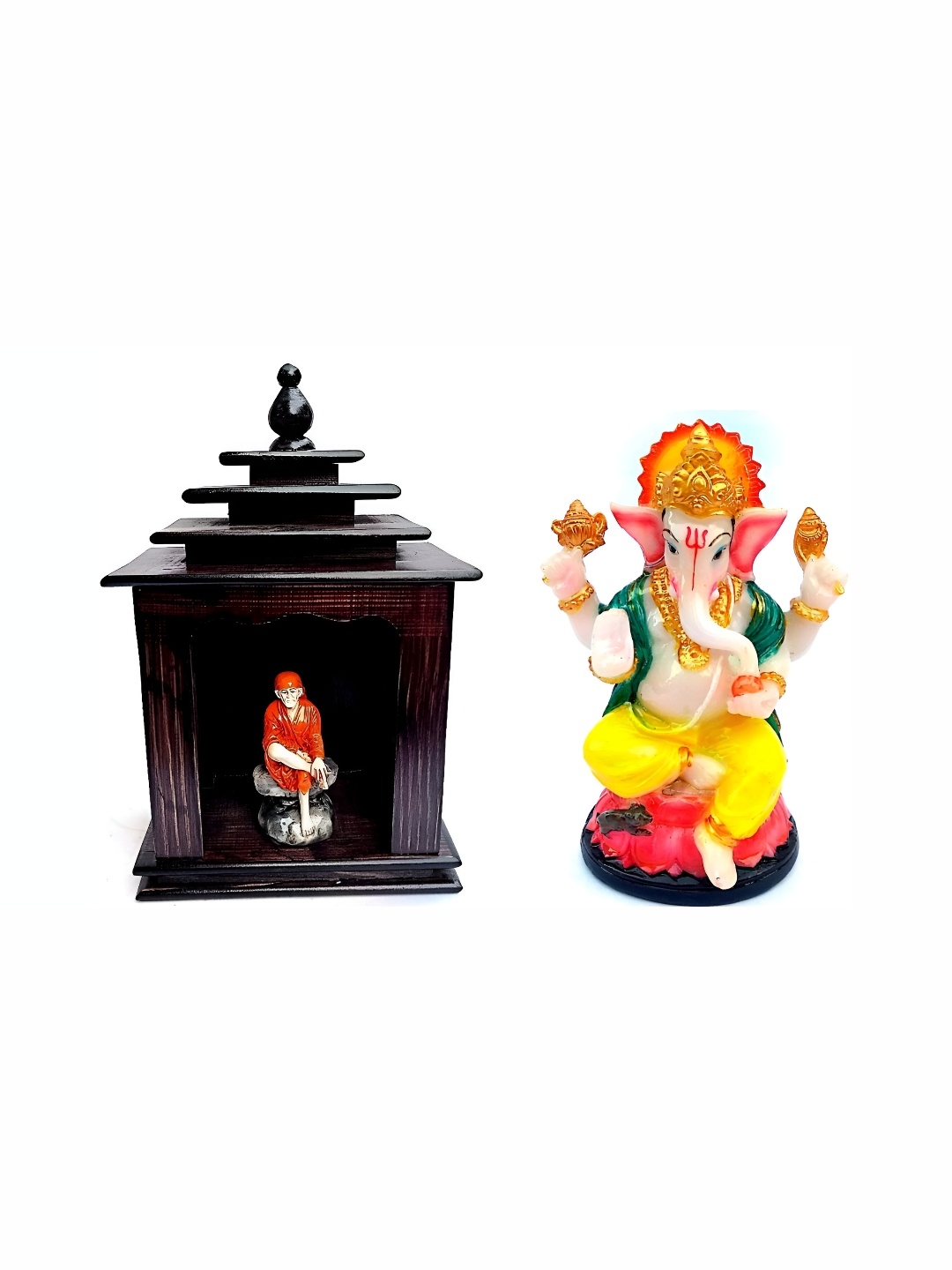 

krishnagallery1 Beige & Yellow Ganesha Showpiece