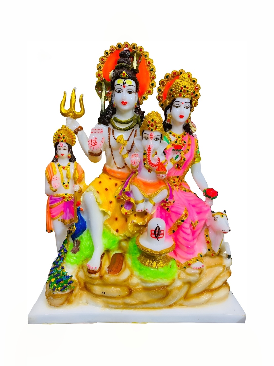 

krishnagallery1 White & Pink Marble Showpiece