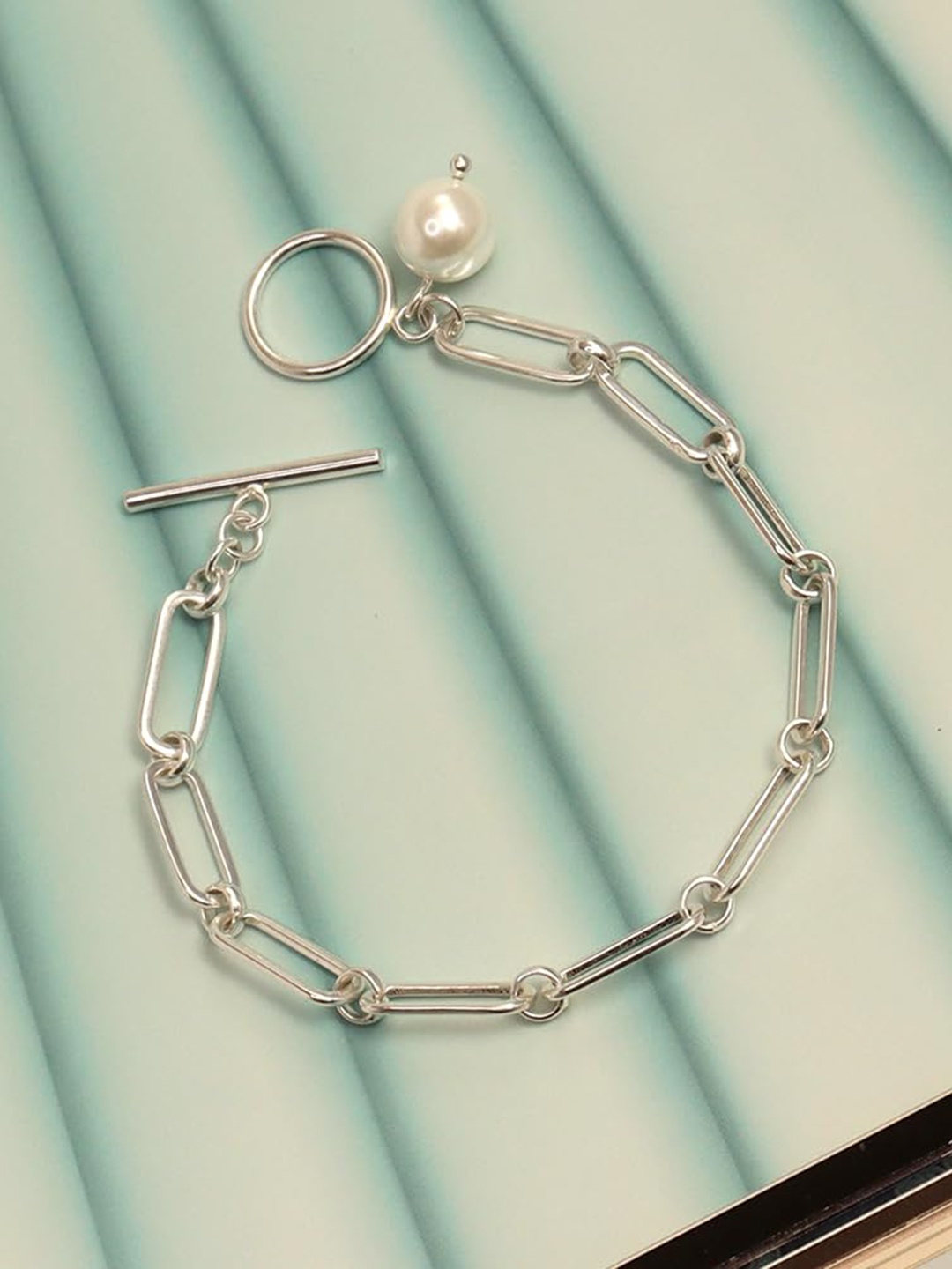 

LeCalla Sterling Silver Plated Link Bracelet