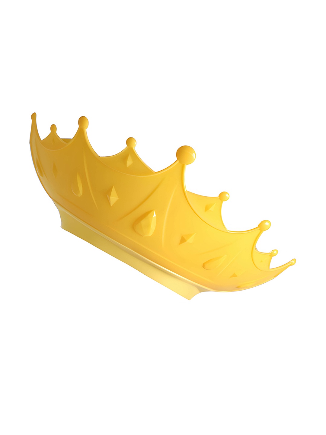 

BAESD Kids Textured Crown Shape Baby Shower Cap, Yellow