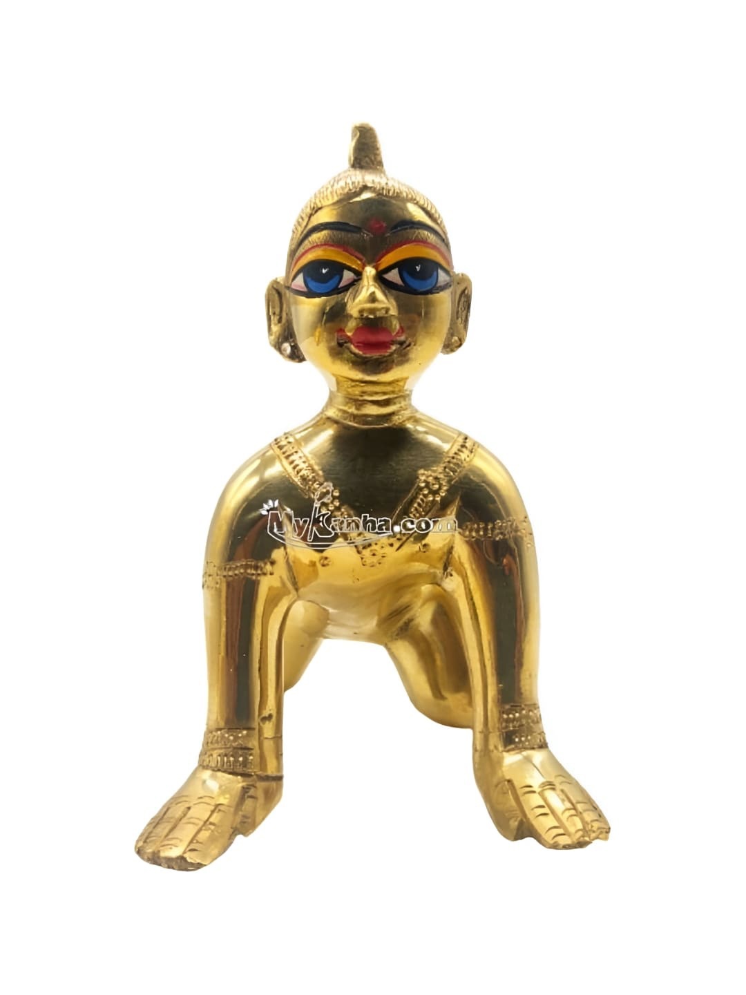 

krishnagallery1 Gold-Toned Lord Krishna Idol Brass Showpiece