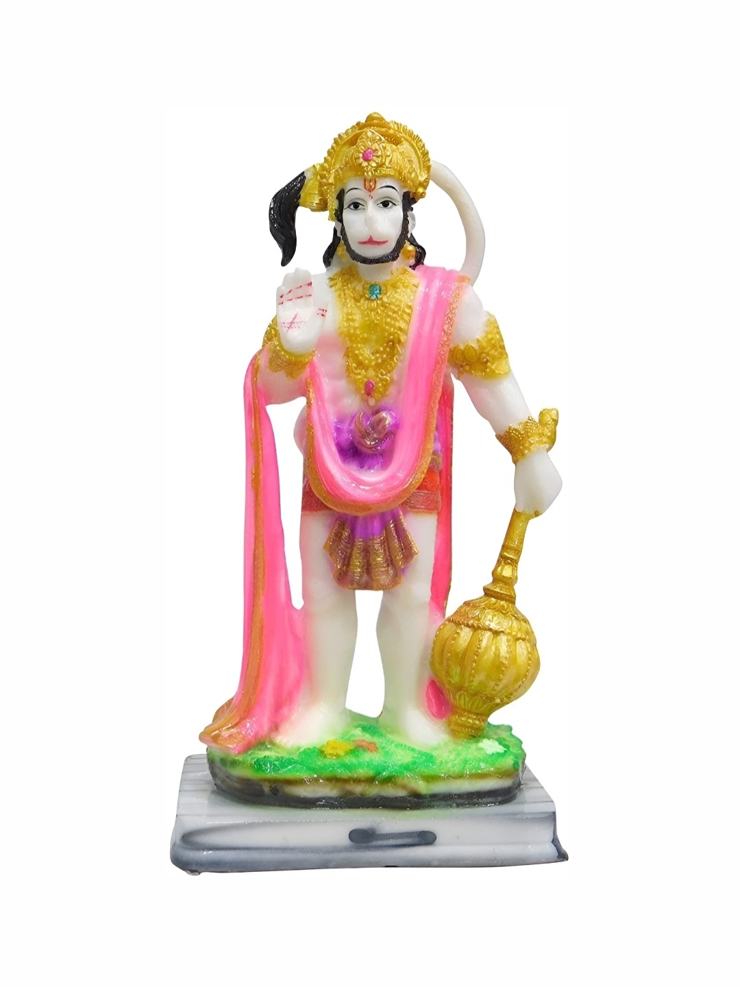 

krishnagallery1 White & Pink Marble Religious Idol Showpiece