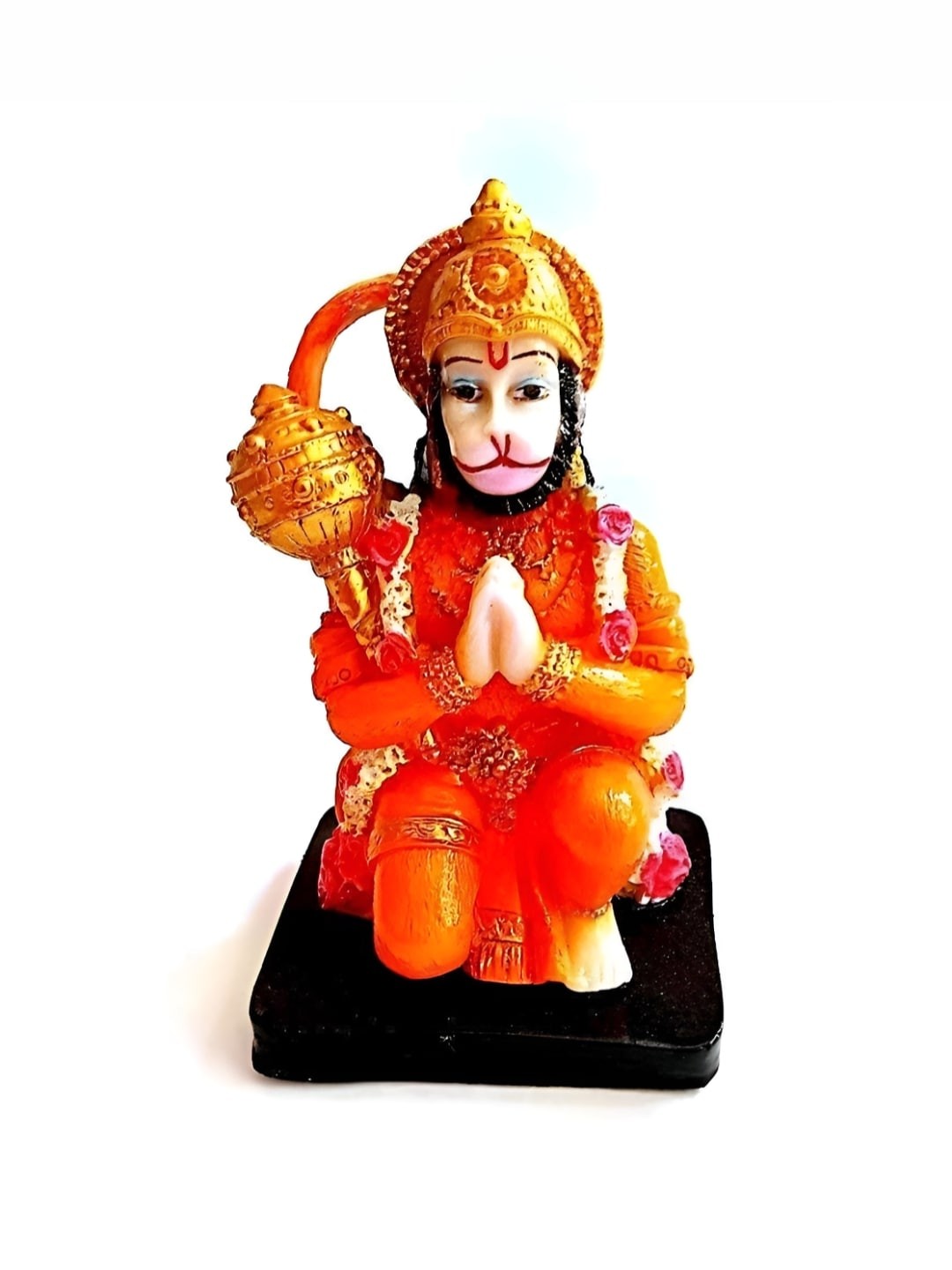 

krishnagallery1 Orange Hanuman Statue Marble Showpiece