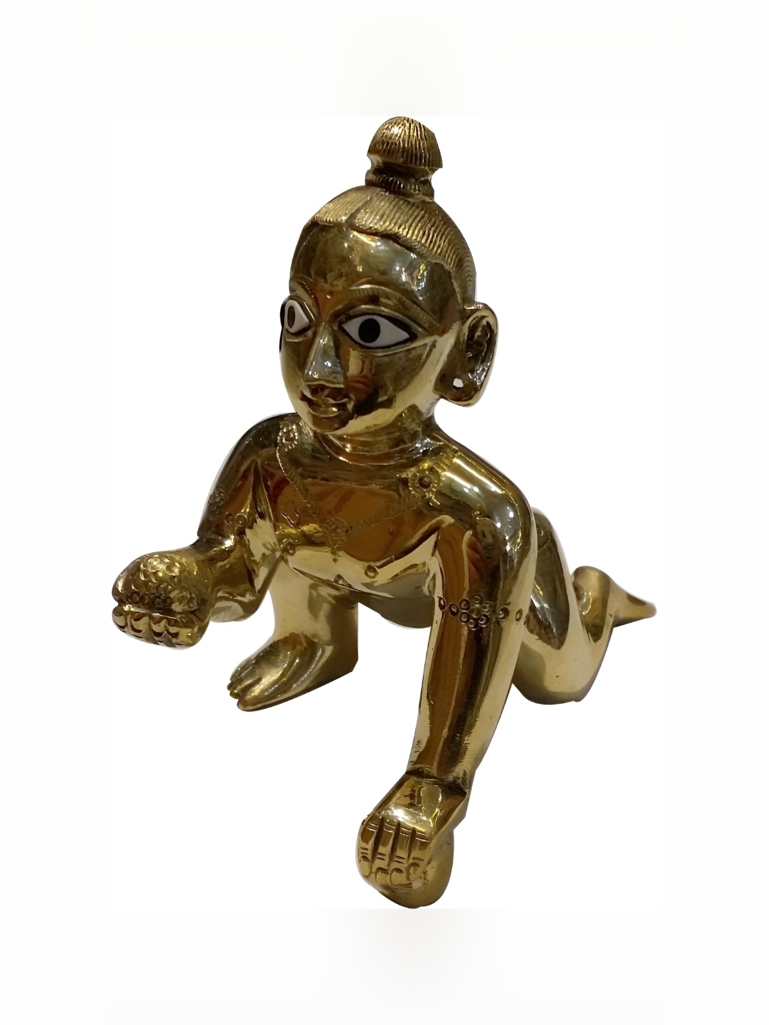 

krishnagallery1 Gold-Toned Brass Religious Idol Showpiece