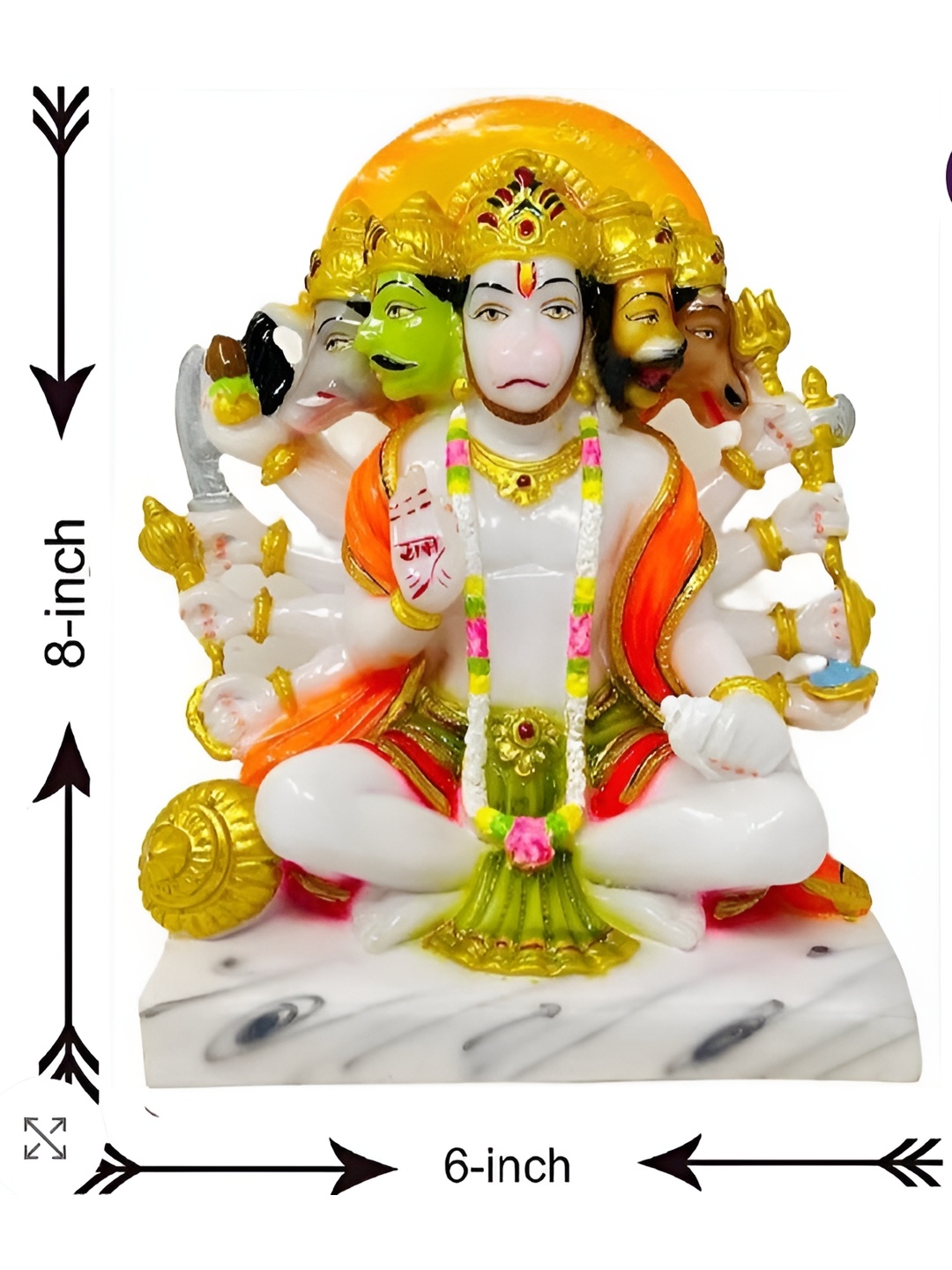 

krishnagallery1 GoldToned and White Religious Idol Showpiece, Gold