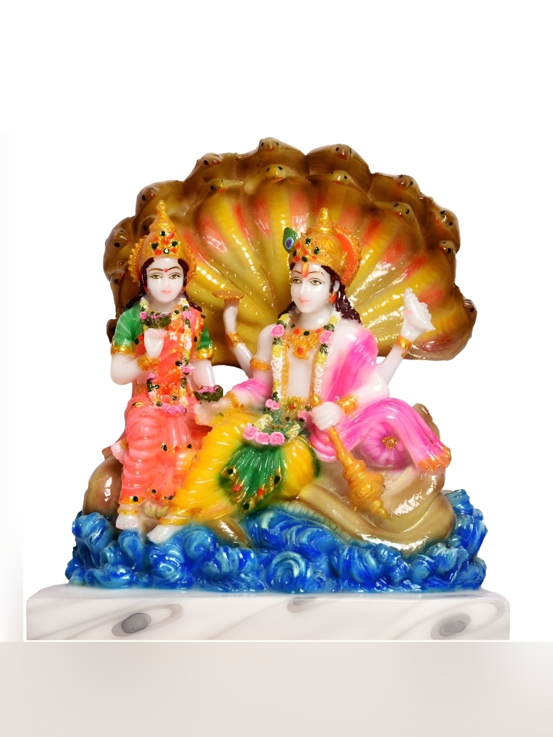 

krishnagallery1 Pink & Gold Toned Religious Idol Showpiece