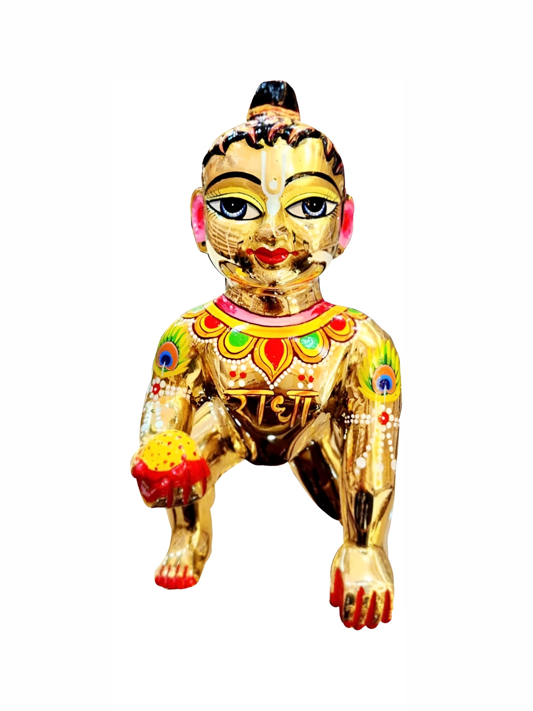 

krishnagallery1 GoldToned Religious Idol Showpiece, Gold