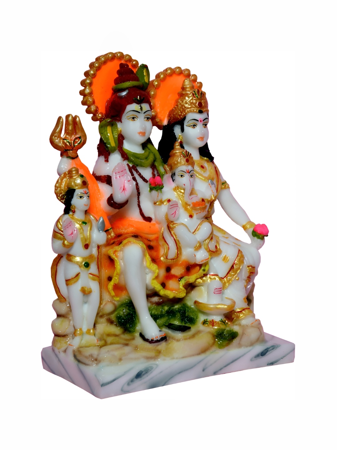 

krishnagallery1 Orange & Beige Idol Religious Showpiece