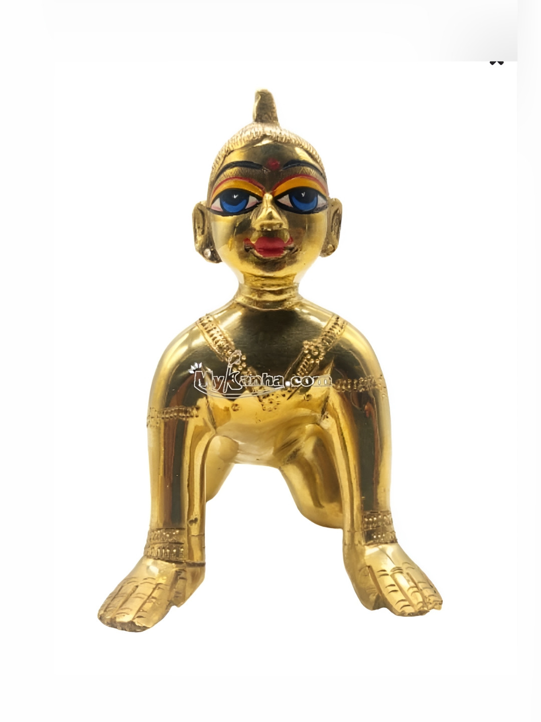 

krishnagallery1 Gold Toned Laddu Gopal Religious Idol Showpiece