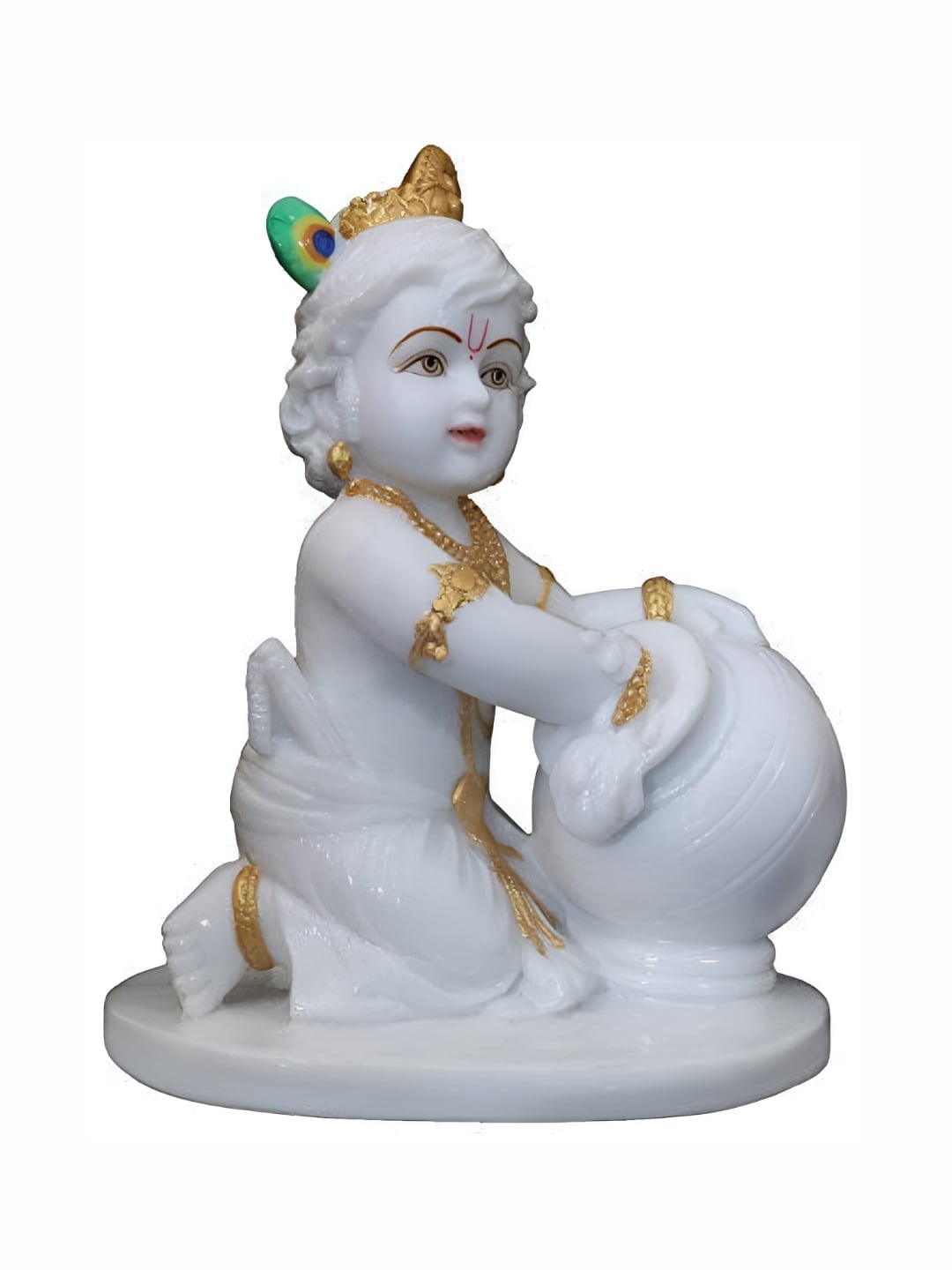 

krishnagallery1 White Marble Showpiece