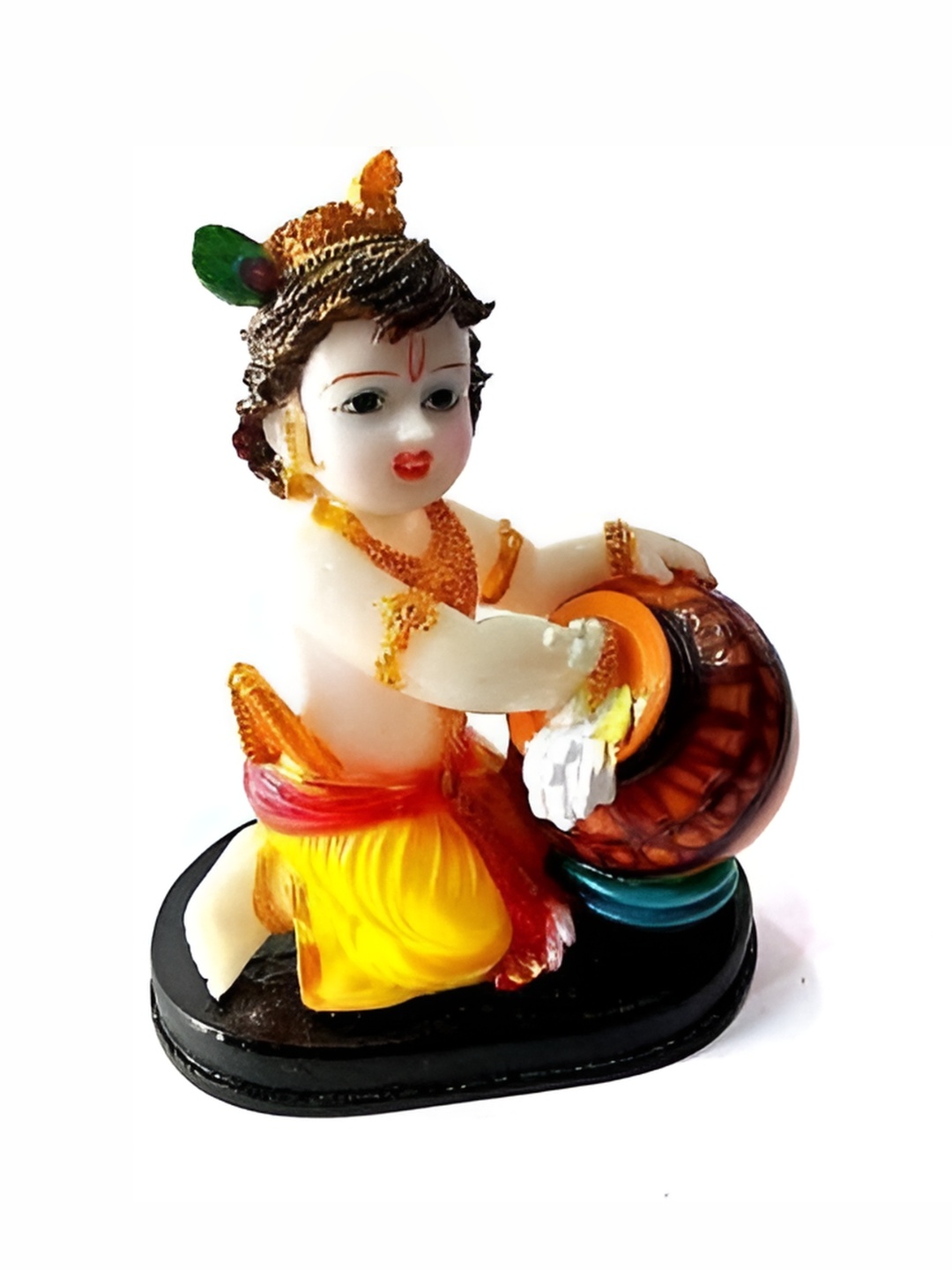 

krishnagallery1 Yellow White Krishan Murti Idol Showpiece