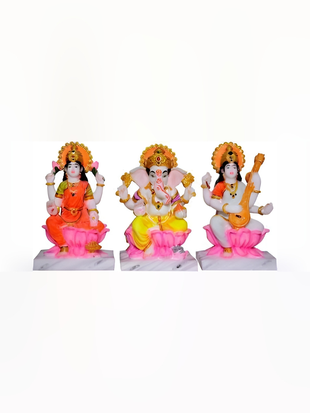 

krishnagallery1 Orange and Yellow Religious Idol Showpiece