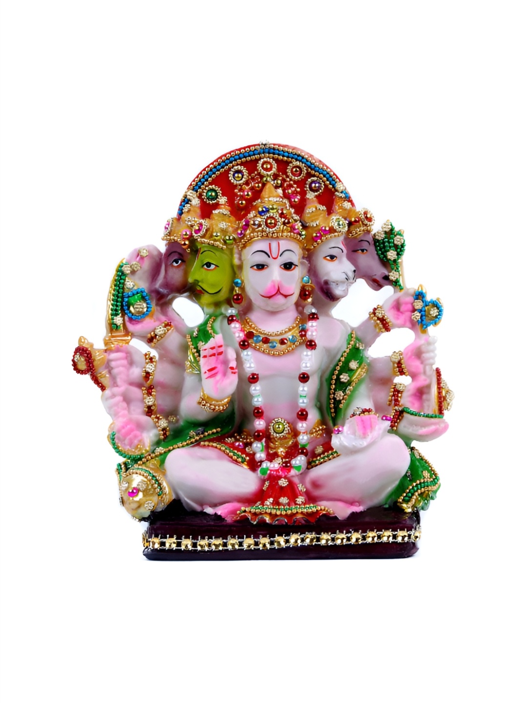 

krishnagallery1 White & Green Religious Idol Showpiece