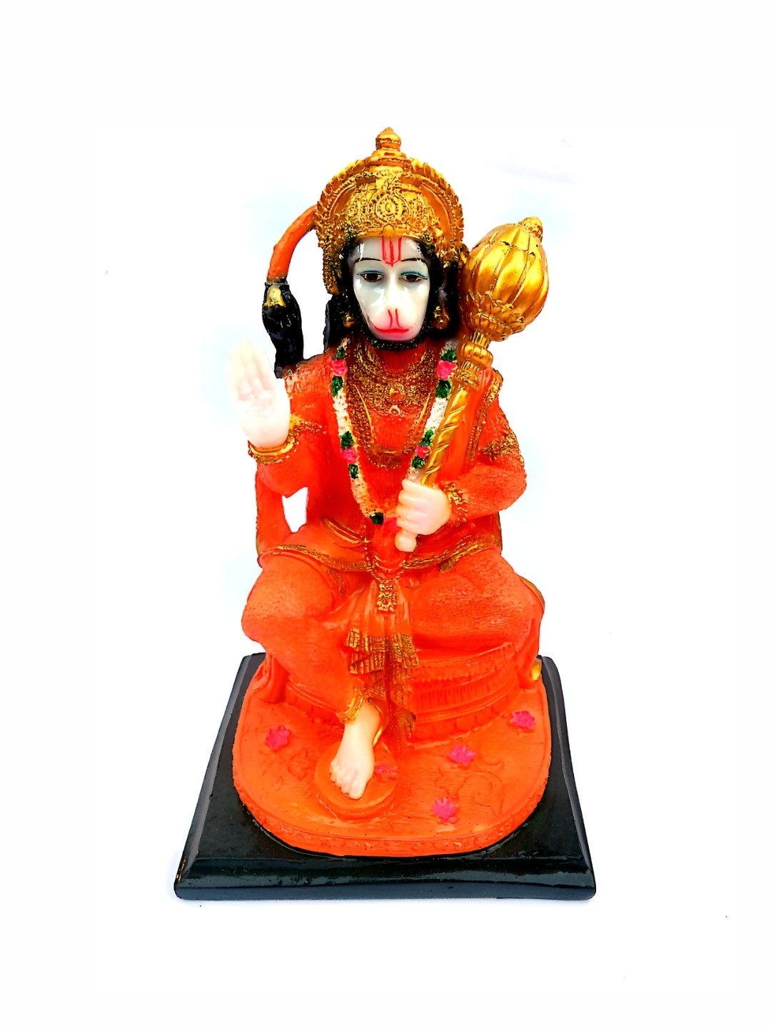 

krishnagallery1 Orange and GoldToned Religious Idol Showpiece