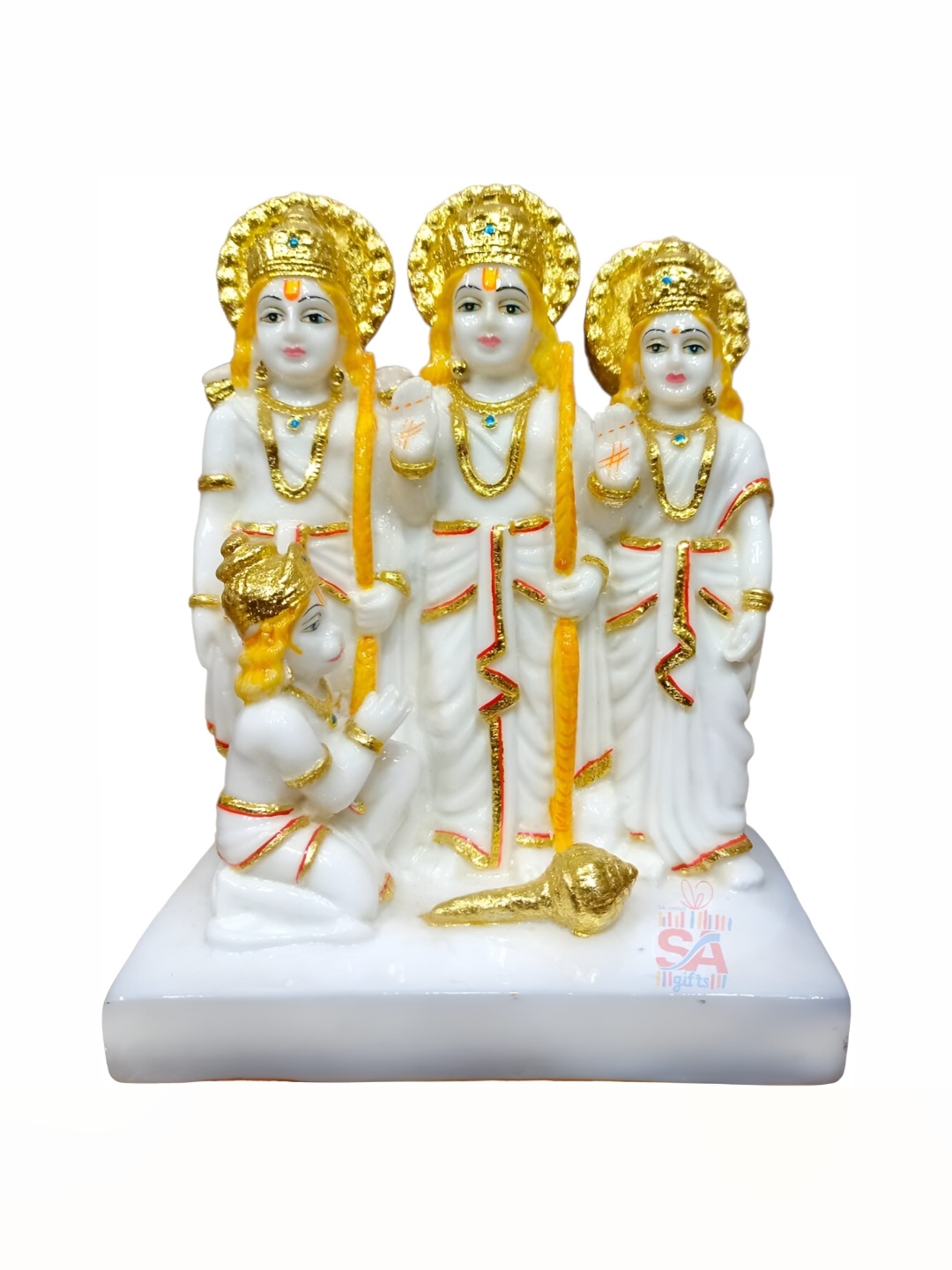 

krishnagallery1 White & Gold Toned Religious Idol Showpiece