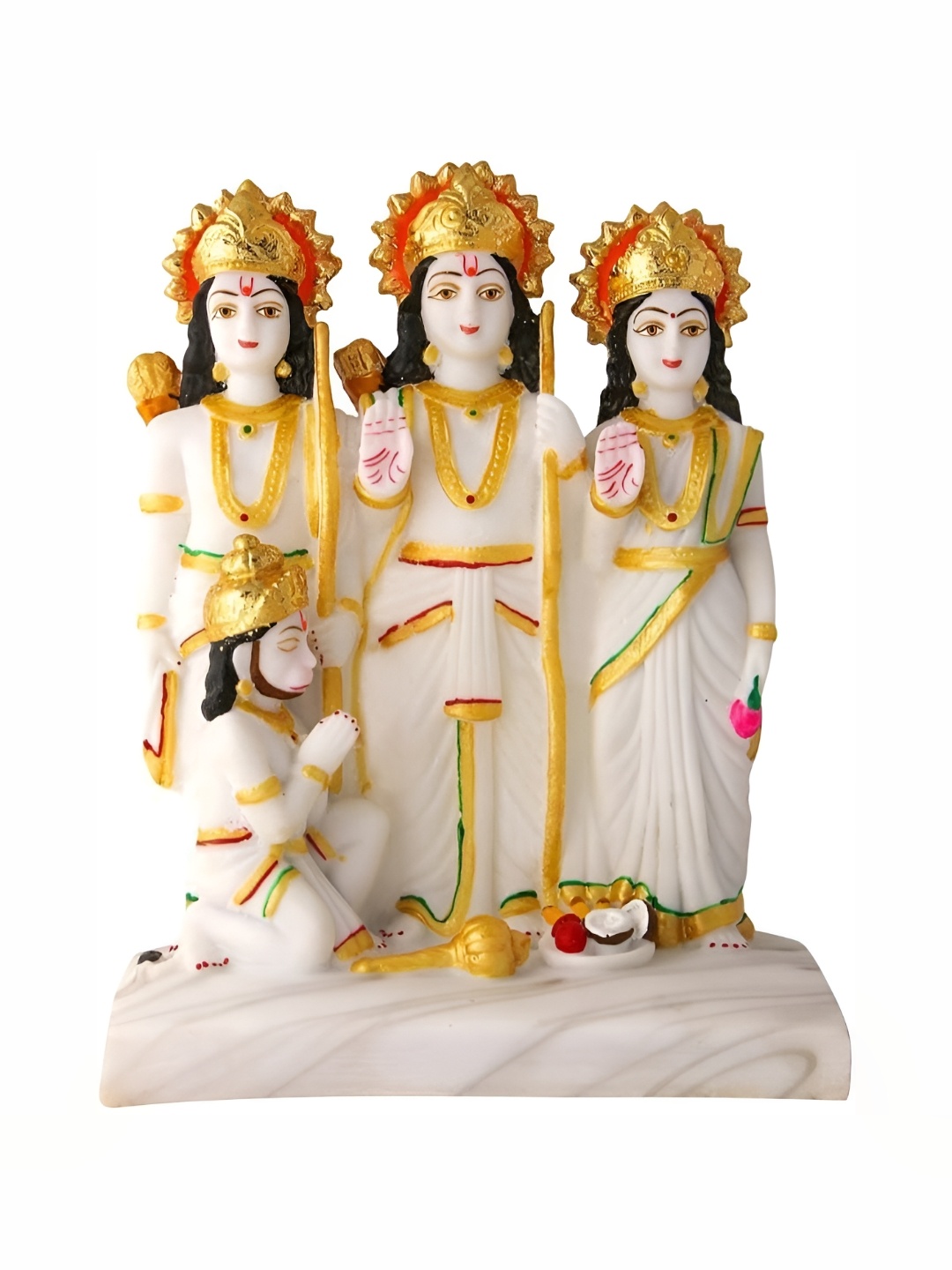 

krishnagallery1 White & Yellow Marble Idol Showpiece