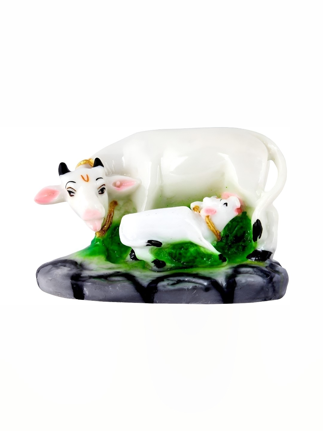 

krishnagallery1 White & Grey Religious Marble Showpiece