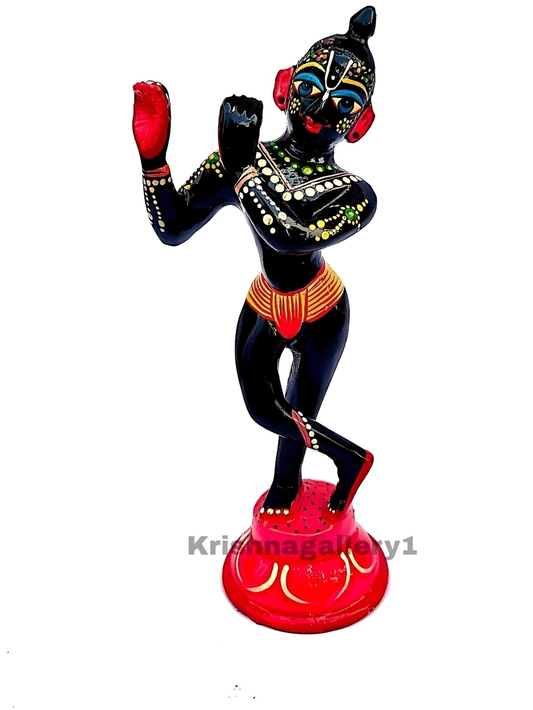 

krishnagallery1 Black Brass Showpiece