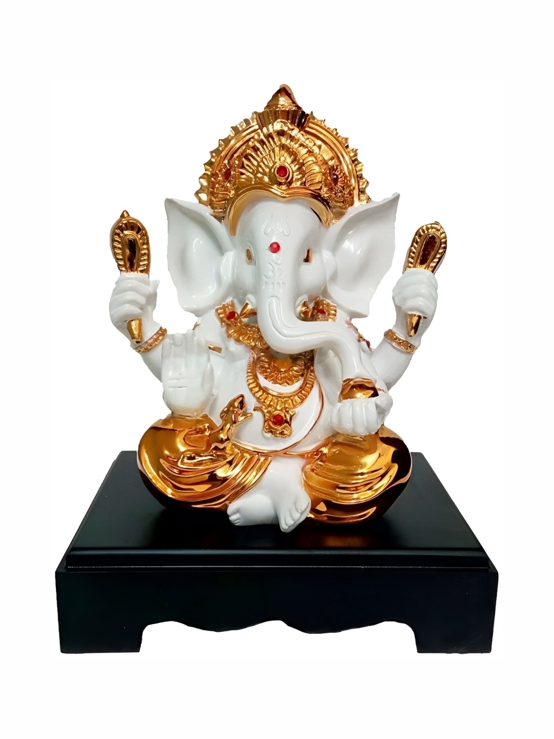 

krishnagallery1 Gold-Toned Metal Ganesha Showpiece