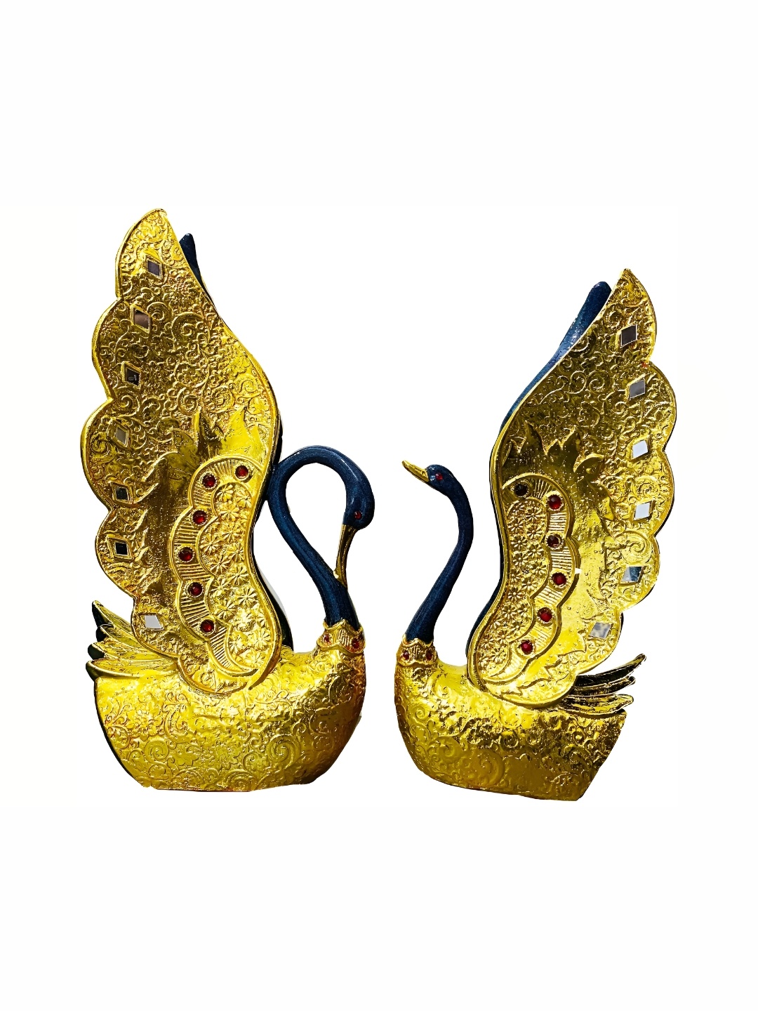 

krishnagallery1 Gold-Toned Metal Bird Showpiece