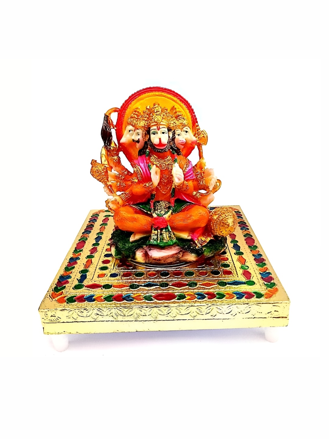 

krishnagallery1 Orange Hanuman Statue Showpiece