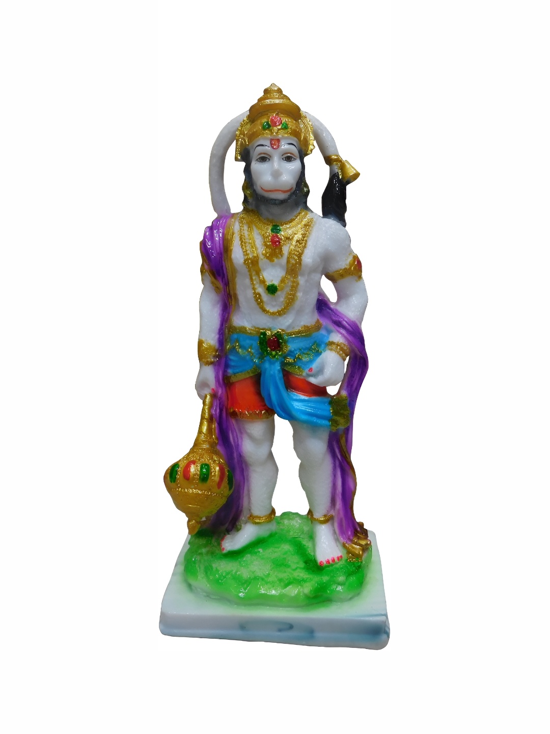 

krishnagallery1 White & Blue Lord Hanuman Idol Showpiece