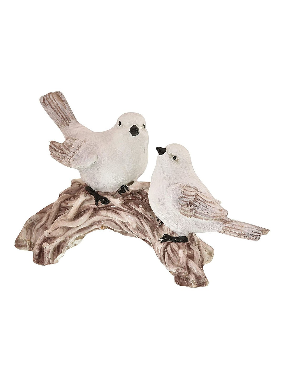 

krishnagallery1 Brown & White Birds Marble Showpiece