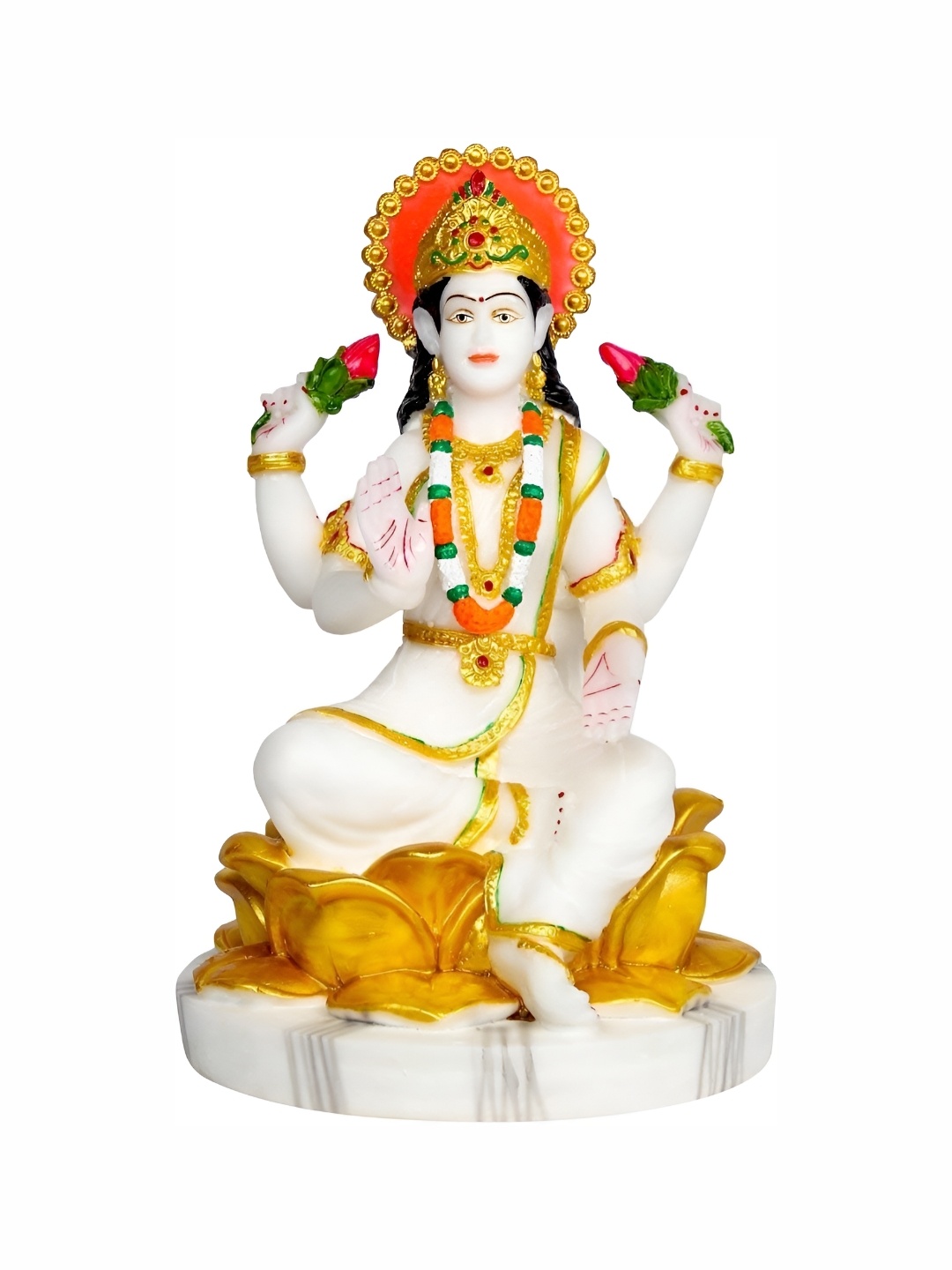 

krishnagallery1 White & Yellow Marble Idol Showpiece